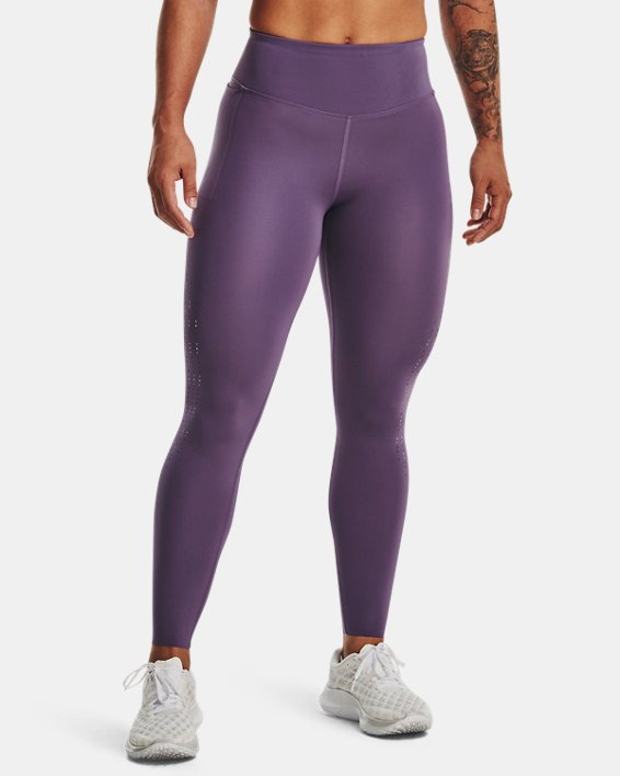 Women's UA Fly-Fast Elite Ankle Tights in Purple image number 0